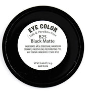 Black Matte Opaque Smokey Eye Onyx Midnight Zero Jet Black Pressed Powder Single Vegan Eyeshadow; Talc, Paraben & Cruelty ...
