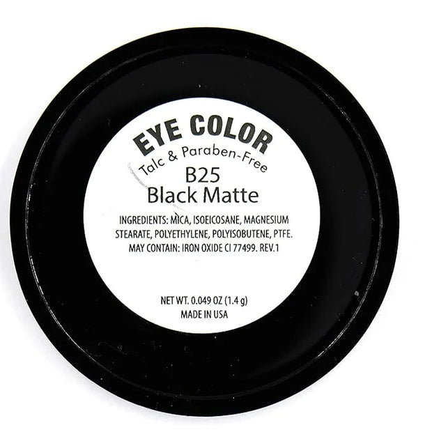 Black Matte Opaque Smokey Eye Onyx Midnight Zero Jet Black Pressed Powder Single Vegan Eyeshadow; Talc, Paraben & Cruelty ...