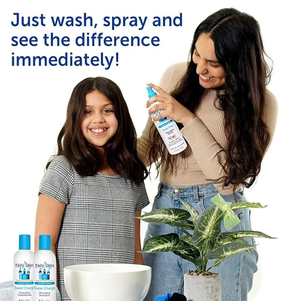 Fairy Tales Tangle Tamer Detangling Shampoo and Conditioner for Kids plus Detangling Spray - Ultra Moisturizing and Anti F...