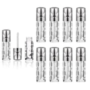 silver Empty lip gloss tubes with wand prismatic Lipgloss tube containers for lip oil packing - Product Image