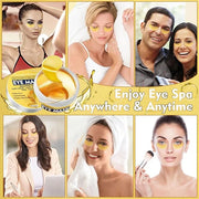 Under Eye Patches, 24K Gold Eye Patches for Puffy Eyes and Dark Circles, Under Eye Masks for Dark Circles and Puffiness, E...