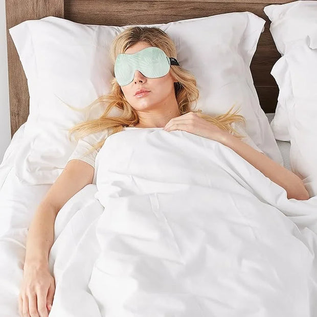 Bucky 40 Blinks No Pressure Printed Eye Mask for Travel & Sleep, Palm Leaf, One Size - Product Image