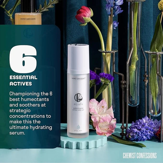 Chemist Confessions Aquafix Hydrating Water Gel - Moisturizing, Oil-Free Facial Water Gel - Face Moisturizer for Intense H...
