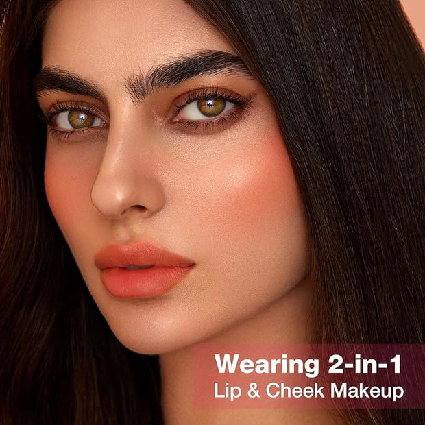 Boobeen Highly Pigmented Lip Gloss Liquid Lipstick, Multi-Use Lip and Cheek, Lightly Tinted, Lip Stain Long-Lasting, Non-s...