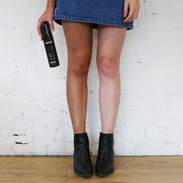 b.tan Dark Self Tanner Mousse | Get Tanned - Best, 1 Hour Express Sunless Tanning Foam, No Fake Tan Smell, Ultra Dark Bron...