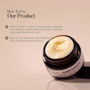 Cosmette Bright Embrace Vitamin B3 Eye Cream, Vegan Under Eye Butter for Protection & Hydration With Marula & Plum Oils, G...
