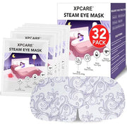 XPCARE 32 Pack Steam Eye Masks for Dry Eyes, SPA Warm Sleep Eye Mask, Disposable Heated Eye Mask for Dark Circles, Puffy E...