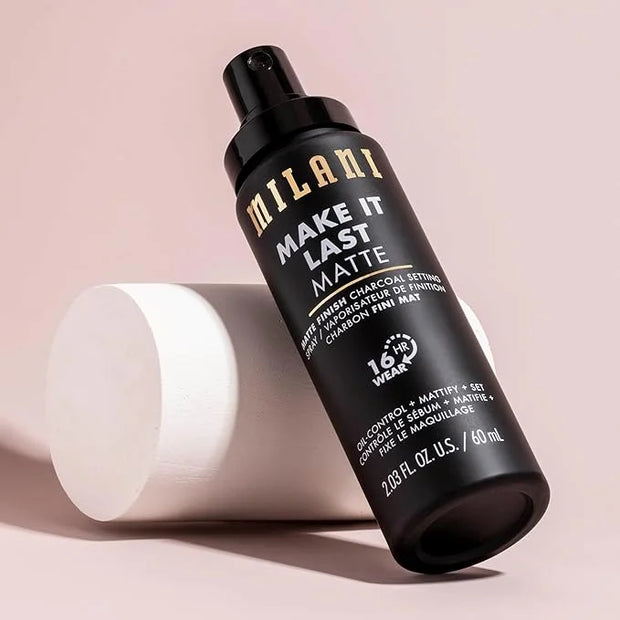 Milani Make it Last Matte - Matte Finish Charcoal Setting Spray - Cruelty-Free Makeup Primer and Setting Spray for Oily Sk...