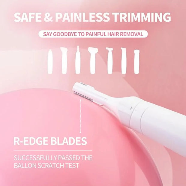 7 in 1 Facial Hair Removal and Bikini Hair Trimmer for Women Painless Electric Face Shaver Nose Eyebrow pubic Trimmer Repl...