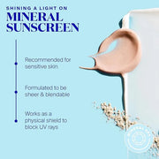 Supergoop! Mineral Sheerscreen SPF 30 PA+++, 0.68 fl oz - 100% Mineral, Broad Spectrum Face Sunscreen + Primer + Helps Fil...
