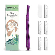 Dermaplane Razor for Women Face with 6 Refill Blades, Dermaplaning Tool Face Razors for Removes Facial Hair, Peach Fuzz, R...