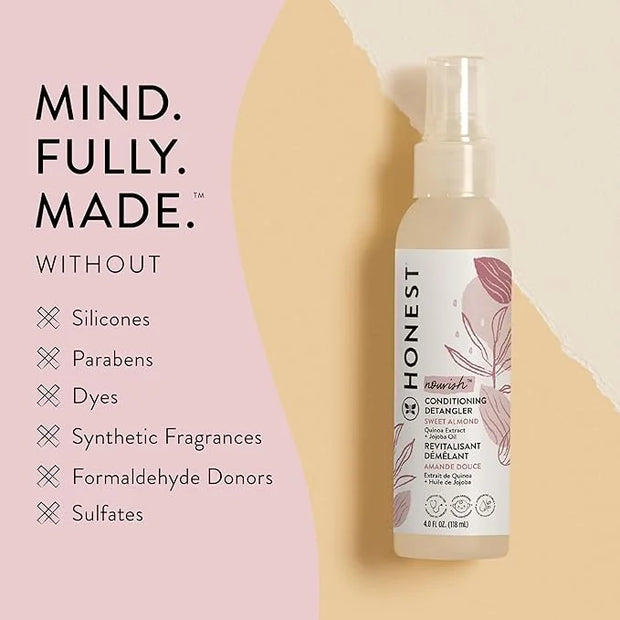 The Honest Company Conditioning Hair Detangler | Leave-in Conditioner + Fortifying Spray | Tear-free, Cruelty-Free, Hypoal...