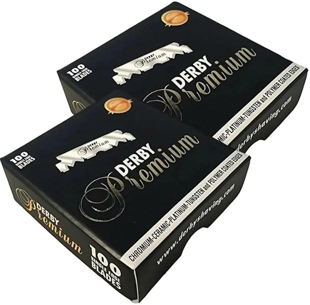 200 "Derby Premium" Single Edge Razor Blades for straight razor - Product Image