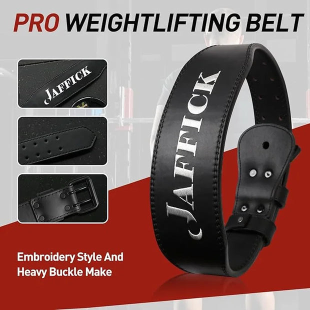 Jaffick Weight lifting Belt for 7MM Leather Pro 4 Inch - Product Image
