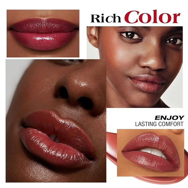Jolilab 6 Colors Cream Texture Lip Gloss Set - Highly Pigmented, Long - Lasting, Moisturizing Makeup for Women（SetB 6Color...