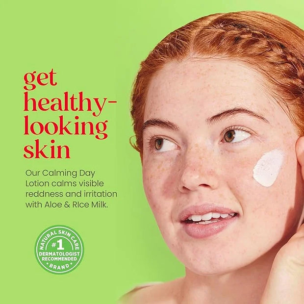 BURTS BEES SPF 30 Calming Day Face Lotion With Aloe and Rice Milk for Sensitive Skin, Sunscreen Face Lotion Soothes Rednes...