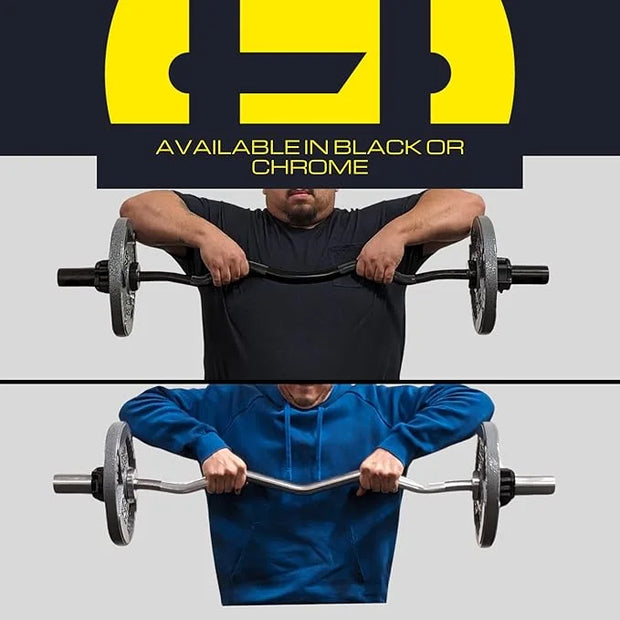 HulkFit 48 Inch EZ Curl Bar Barbell 2 Inch - Product Image