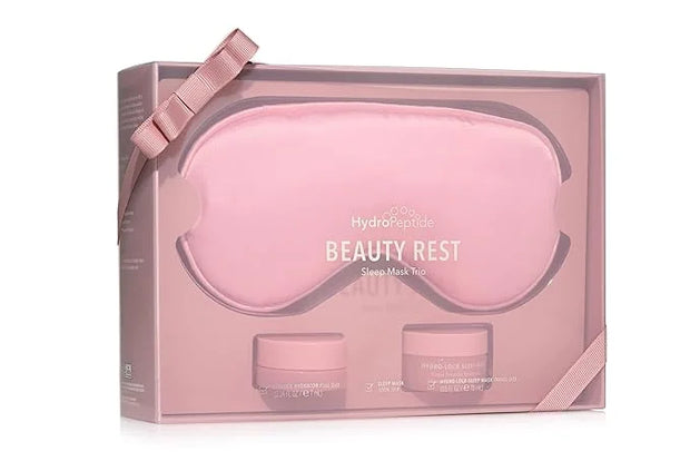 HydroPeptide Beauty Rest, Sleep Mask Trio Set: Hydro Lock Sleep Mask, LipLock Hydrator & 100% Silk Sleeping Mask - Product...
