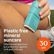 ATTITUDE Mineral Sunscreen Stick with Zinc Oxide, SPF 30, EWG Verified, Plastic-Free, Broad Spectrum UVA/UVB Protection, D...