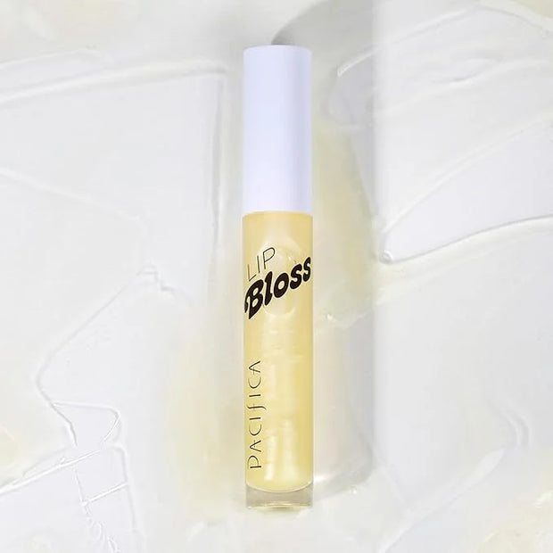 Pacifica Plumping Lip Gloss – Vanilla Bean (Creamy Neutral Tint) Hydrating Lip Oil Balm, Gentle Lip Plumper with Shea & Jo...