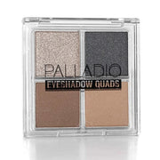 Palladio Eyeshadow Quads, Velvety Pigmented Blendable Matte, Metallic & Shimmer Finishes, Creamy Formula, Four Way Quad Ey...