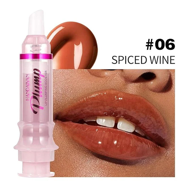 Plumping Lip Oil with Fresh Ginger Extract - Instant Fuller Lips, Ultra-Hydrating & Nourishing Glossy Lip Glow Oil, Lip Pl...