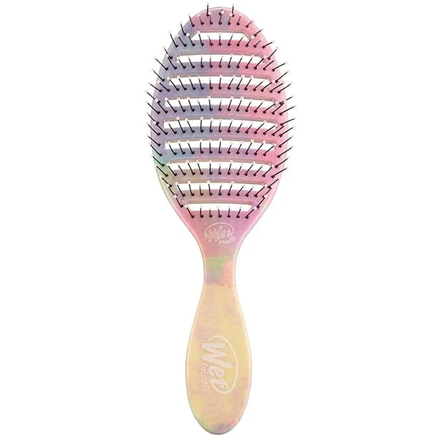 Wet Brush Speed Dry Hair Brush - Stripes (Color Wash) - Vented Design and Ultra Soft HeatFlex Bristles Are Blow Dry Safe W...