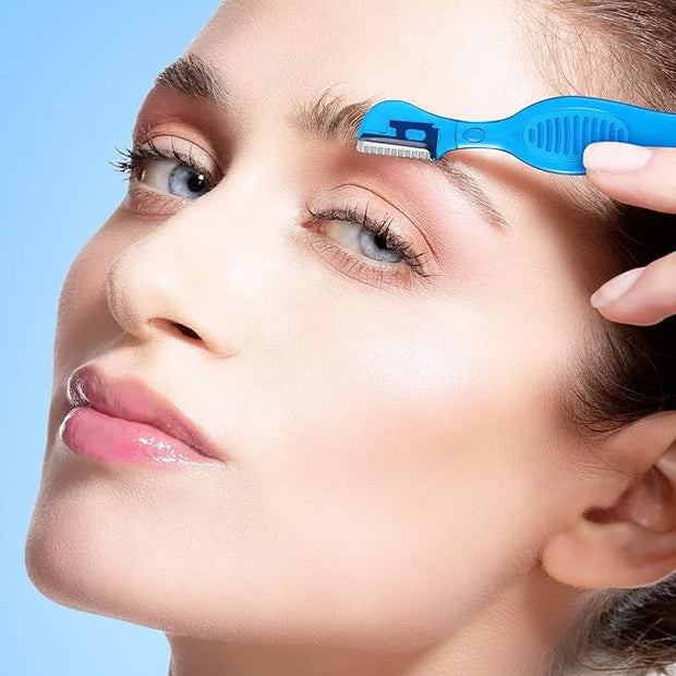 Mudder 21 Pcs Eyebrow Razor Eyebrow Shaver Facial Razor Multipurpose Face Trimmers with Precision Cover for Women Makeup C...