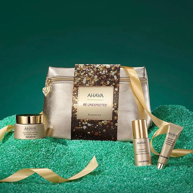 AHAVA Surprise Me Gift Set - Includes Osmoter Concentrate Moisturizing Serum 1 Fl.Oz, Crystal Osmoter x6 Smoothing Cream 1...