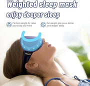 Cooling Gel 3D Sleep Eye Mask-Weighted Blackout Sleep Mask & Cold Compress for Dark Circles, Dry Eyes, and Puffiness - Com...
