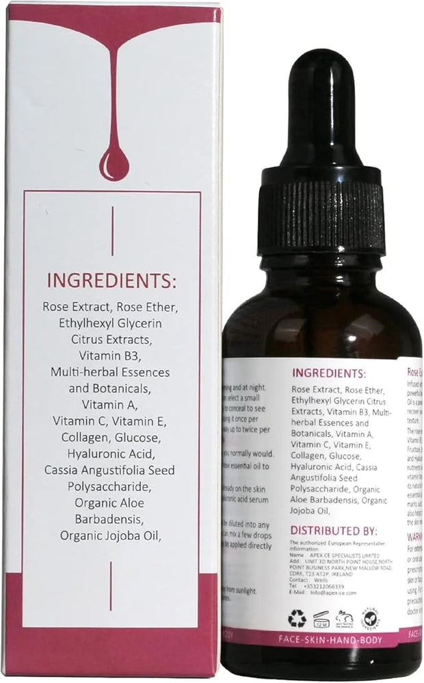 Rose Essential Oil, Face Rose Oil, Moisturizer Rose Oil, Anti Ageing & Anti Wrinkle Serum, Rose Oil for Face, Skin Care, 1...