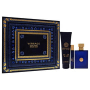 Versace Dylan Blue by Versace for Men - 3 Pc Gift Set 3.4oz EDT Spray,0.3oz EDT Spray,5.0oz Bath and Shower Gel - Product ...
