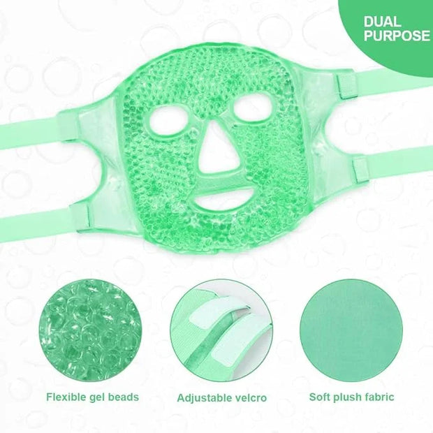 Face Eye Masks for Dark Circles and Puffiness, Migraines, Headache, Stress, Redness, Acne, Cooling Face Masks for Women Ma...
