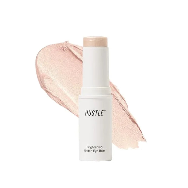 Hustle Beauty Brightening Under-Eye Balm – Instant Cooling, Caffeine-Infused, Hydrating Eye Balm for Puffiness, Dark Circl...