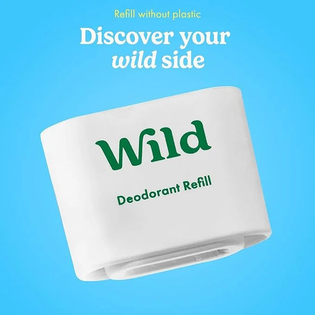 Wild - Refillable Deodorant - Coconut & Vanilla Refill Trio Pack - Vegan - Aluminum Free - Long Lasting Protection - 3 Pac...