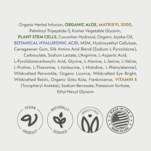 Eve Hansen Anti-Aging Eye Gel with Peptides | Under-Eye Cream With Plant Stem Cells, Hyaluronic Acid, Vitamin E | Cruelty-...