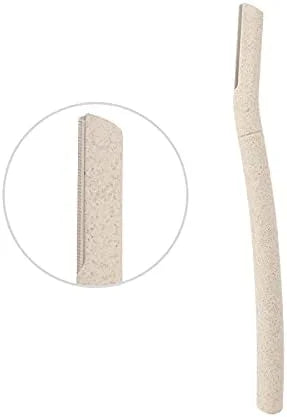 Biodegradable Zero Waste Eco Friendly Compostable 3 Pc Wheat Straw Face Dermaplaning Blade / Eyebrow Hair Trimmer / Shaver...