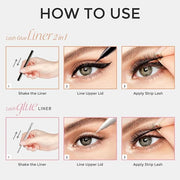 KISS Clear Lash GLUEliner, Felt-Tip Eyelash Adhesive, Clear Matte Finish, Foolproof Application, Easy Touch-Up, 0.02 Oz. 0...
