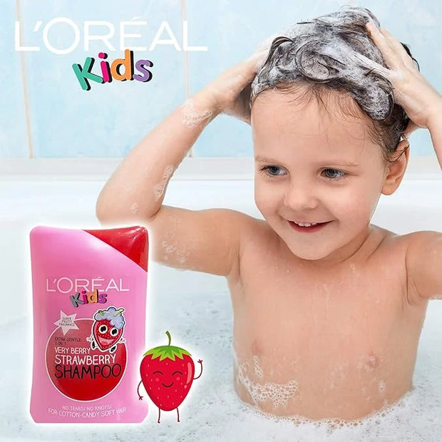 L’Oreal Paris Kids Extra Gentle 2in1 Shampoo - Very Berry Strawberry (250ml) - Product Image