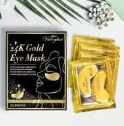 Under Eye Mask,20 pairs 24K Collagen Eye Pads,Under Eye Patches Skincare for Anti Aging,Anti Wrinkle,Reducing Eye Puffines...