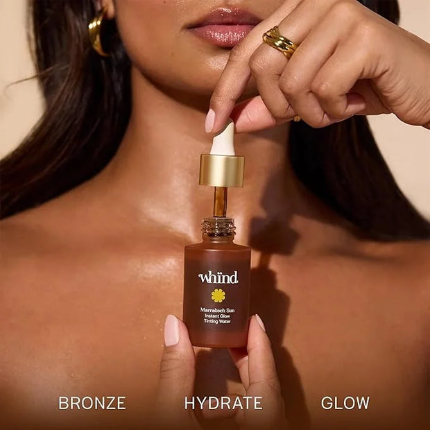 Marrakech Sun Tinting Water – Lightweight Self-Tanning Drops with Hyaluronic Acid & Glycerin for a Buildable Natural Glow ...