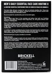 Brickell Men's Daily Essential Face Care Routine II, Purifying Charcoal Face Wash and Daily Essential Face Moisturizer, Na...
