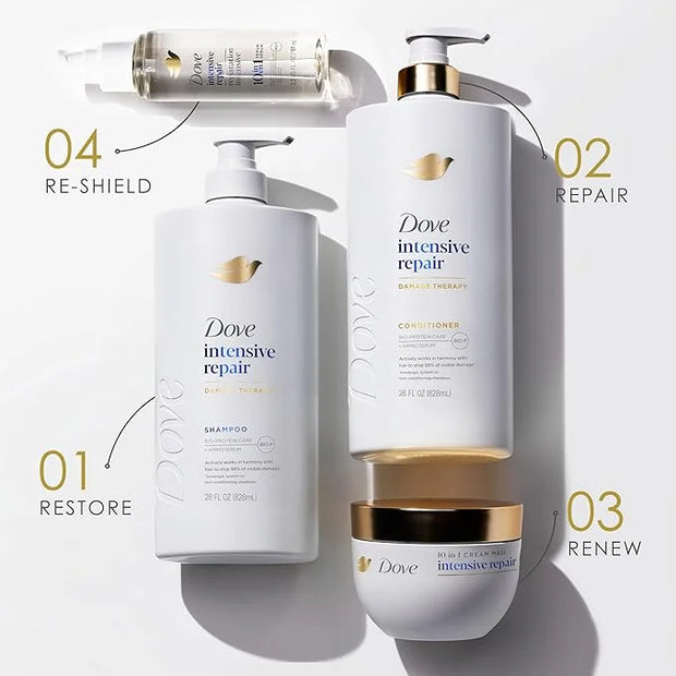 Dove Shampoo Intensive Repair for Damaged Hair with Bio-Protein Care Technology and Amino Serum 28 Fl Oz - Product Image