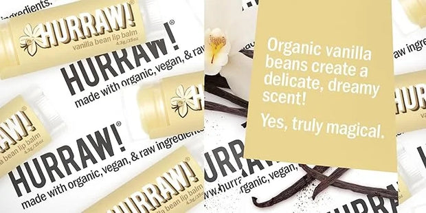 Hurraw! Vanilla Bean Lip Balm, 2 Palm