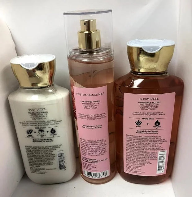 Bath and Body Works - Rose - Shower Gel, Body Lotion, & Fine Fragrance Mist Daily Trio Summer 2018 - Product Image