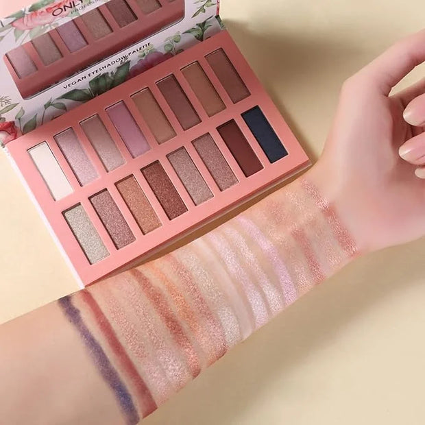 Vegan Eyeshadow Palette, Nude Eyeshadow Palette, 16 Shades