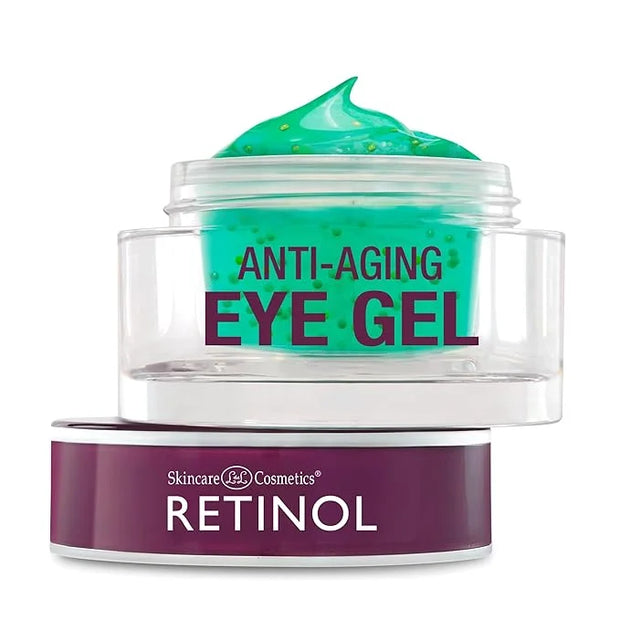 Retinol Vitamin A Eye Gel - Anti-Aging, Reduces Puffiness & Dark Circles, Restores Elasticity, 15ml - Product Image