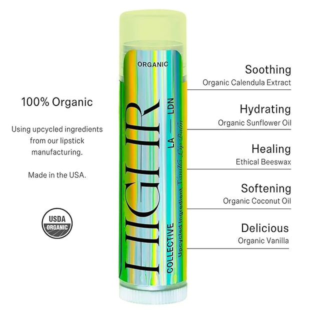 HIGHR Organic Vanilla Butter Hydrating Lip Go