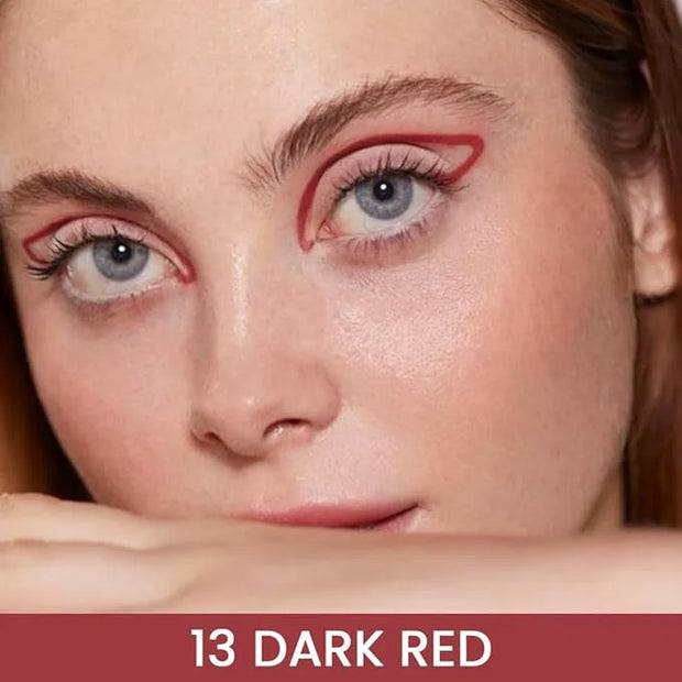 Kaely Dark Red Gel Eyeliner Pencil,Waterproof Smudge Proof Eye Liner Pen,Cat Eye Goth Halloween Makeup,Eye Black Face Pain...
