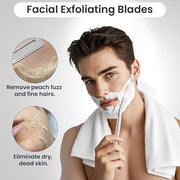 Dermaplaning Tool for Face, Dermaplane Razor for Peach Fuzz with Metal Grip, Professional Eyebrow Razor for Women, Facial ...